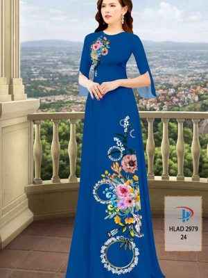 Vải Áo Dài Hoa In 3D AD HLAD2979 33